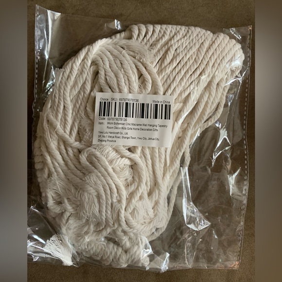 NEW 96cm Bohemian Chic Macrame Wall Hanging Tapestry Room Decor Home Decoration - Picture 7 of 14